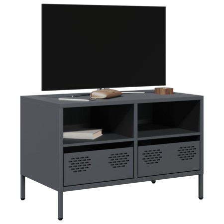TV-Möbel aus kaltgewalztem Stahl in Anthrazit 68x39x43,5 cm von , TV-Möbel - Ref: Foro24-851318, Preis: 69,85 €, Rabatt: %