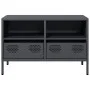 TV stand made of cold-rolled anthracite steel, measuring 68x39x43.5 cm. by , TV Furniture - Ref: Foro24-851318, Price: 69,20 ...
