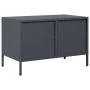 TV stand made of cold-rolled anthracite steel, measuring 68x39x43.5 cm. by , TV Furniture - Ref: Foro24-851318, Price: 69,20 ...