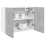 Hängender Schrank aus grauem Beton-Sperrholz 80x31x60 cm. von , Küchenschränke - Ref: Foro24-856109, Preis: 62,56 €, Rabatt: %