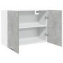 Hängender Schrank aus grauem Beton-Sperrholz 80x31x60 cm. von , Küchenschränke - Ref: Foro24-856109, Preis: 62,56 €, Rabatt: %