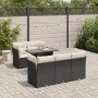 Set de sofás de jardín 6 piezas y cojines ratán sintético negro de , Conjuntos de jardín - Ref: Foro24-3326097, Precio: 439,4...