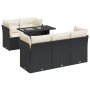 Set de sofás de jardín 6 piezas y cojines ratán sintético negro de , Conjuntos de jardín - Ref: Foro24-3326097, Precio: 445,8...