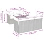 6-piece garden sofa set with black synthetic rattan cushions by , Garden sets - Ref: Foro24-3326097, Price: 444,46 €, Discoun...
