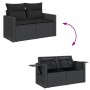 Garden sofa set with 9-piece black synthetic rattan cushions by , Garden sets - Ref: Foro24-3327128, Price: 653,97 €, Discoun...