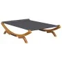 Lounger with anthracite gray curved wood canopy 165x188.5x46 cm by vidaXL, Outdoor beds - Ref: Foro24-313950, Price: 241,18 €...