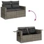 Garden sofa set with 10 pieces of synthetic gray rattan cushions by , Garden sets - Ref: Foro24-3327196, Price: 662,74 €, Dis...