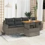 Garden sofa set with 5-piece synthetic rattan gray cushions by , Garden sets - Ref: Foro24-3327210, Price: 370,88 €, Discount: %