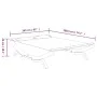 Lounger with anthracite gray curved wood canopy 165x188.5x46 cm by vidaXL, Outdoor beds - Ref: Foro24-313950, Price: 241,18 €...