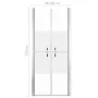 ESG Duschtür halbmatt 101x190 cm von vidaXL, Duschtüren - Ref: Foro24-148791, Preis: 190,22 €, Rabatt: %