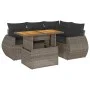 Juego de sofás jardín con cojines 5 pzas ratán sintético gris de , Conjuntos de jardín - Ref: Foro24-3327259, Precio: 386,24 ...