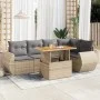 Juego de sofás jardín con cojines 6 pzas ratán sintético beige de , Conjuntos de jardín - Ref: Foro24-3327265, Precio: 455,00...