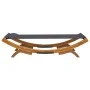 Lounger with anthracite gray curved wood canopy 100x188.5x44 cm by vidaXL, Outdoor beds - Ref: Foro24-313948, Price: 148,60 €...