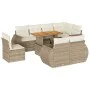 Set de sofás de jardín con cojines 9 pzas ratán sintético beige de , Conjuntos de jardín - Ref: Foro24-3327278, Precio: 824,6...
