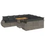 Gartensofagarnitur 11-teilig mit grauen Kissen aus synthetischem Rattan. von , Gartensets - Ref: Foro24-3327315, Preis: 770,0...