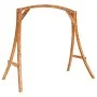 Solid curved wood swing with teak finish by vidaXL, Porch Swing Accessories - Ref: Foro24-313934, Price: 188,30 €, Discount: %