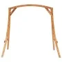 Solid curved wood swing with teak finish by vidaXL, Porch Swing Accessories - Ref: Foro24-313934, Price: 188,30 €, Discount: %