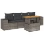 Garden sofa set with 5-piece synthetic rattan gray cushions by , Garden sets - Ref: Foro24-3327322, Price: 369,27 €, Discount: %