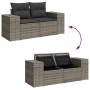 6-piece garden furniture set with gray synthetic rattan cushions by , Garden sets - Ref: Foro24-3327329, Price: 472,03 €, Dis...