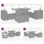 6-piece garden sofa set with black synthetic rattan cushions by , Garden sets - Ref: Foro24-3327374, Price: 431,72 €, Discoun...