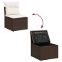 Set of 6 garden sofas and brown synthetic rattan cushions by , Garden sets - Ref: Foro24-3326104, Price: 481,57 €, Discount: %