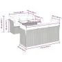 Set of 6 garden sofas and brown synthetic rattan cushions by , Garden sets - Ref: Foro24-3326104, Price: 481,57 €, Discount: %