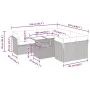 Gartensofagarnitur mit 9-teiligen Kissen aus schwarzem Kunststoffrattan von , Gartensets - Ref: Foro24-3326127, Preis: 589,22...