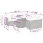 Gartensofagarnitur mit 9-teiligen Kissen aus grauem Kunststoff-Rattan von , Gartensets - Ref: Foro24-3326131, Preis: 599,02 €...
