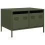 TV stand made of cold-rolled steel in olive green, measuring 68x50x43.5 cm. by , TV Furniture - Ref: Foro24-851242, Price: 80...