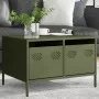 TV stand made of cold-rolled steel in olive green, measuring 68x50x43.5 cm. by , TV Furniture - Ref: Foro24-851242, Price: 80...