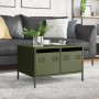 TV-Möbel aus kaltgewalztem Stahl in Olivgrün, 68x50x43,5 cm. von , TV-Möbel - Ref: Foro24-851242, Preis: 81,15 €, Rabatt: %