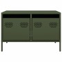 TV-Möbel aus kaltgewalztem Stahl in Olivgrün, 68x50x43,5 cm. von , TV-Möbel - Ref: Foro24-851242, Preis: 81,15 €, Rabatt: %