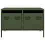 TV stand made of cold-rolled steel in olive green, measuring 68x50x43.5 cm. by , TV Furniture - Ref: Foro24-851242, Price: 80...