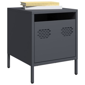 Bedside tables 2 units anthracite gray steel 35x39x43.5 cm by , Nightstands - Ref: Foro24-851249, Price: 74,66 €, Discount: %