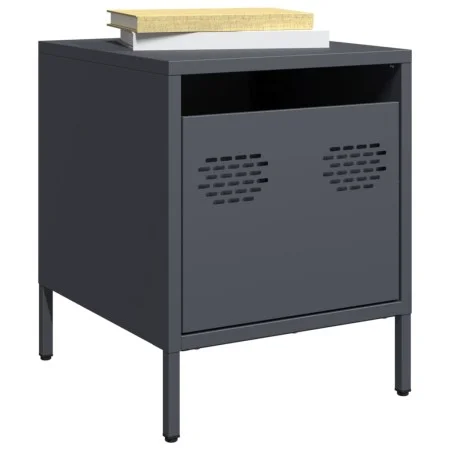 Nachttische, 2 Stück, anthrazitgraues Stahl, 35x39x43,5 cm. von , Nachttische - Ref: Foro24-851249, Preis: 73,94 €, Rabatt: %