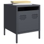 Nachttische, 2 Stück, anthrazitgraues Stahl, 35x39x43,5 cm. von , Nachttische - Ref: Foro24-851249, Preis: 74,66 €, Rabatt: %