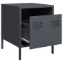 Nachttische, 2 Stück, anthrazitgraues Stahl, 35x39x43,5 cm. von , Nachttische - Ref: Foro24-851249, Preis: 74,66 €, Rabatt: %