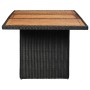 Schwarzer Garten-Esstisch aus synthetischem Rattan, 200 x 100 x 74 cm von vidaXL, Gartentische - Ref: Foro24-310144, Preis: 3...