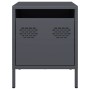 Nachttische, 2 Stück, anthrazitgraues Stahl, 35x39x43,5 cm. von , Nachttische - Ref: Foro24-851249, Preis: 74,66 €, Rabatt: %