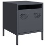 Nachttische, 2 Stück, anthrazitgraues Stahl, 35x39x43,5 cm. von , Nachttische - Ref: Foro24-851249, Preis: 74,66 €, Rabatt: %
