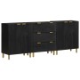Aparadores 3 uds madera de ingeniería negro de , Taquillas y armarios de almacenamiento - Ref: Foro24-3309993, Precio: 287,62...