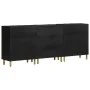 3 black engineered wood sideboards by , Lockers and storage cabinets - Ref: Foro24-3309993, Price: 284,19 €, Discount: %