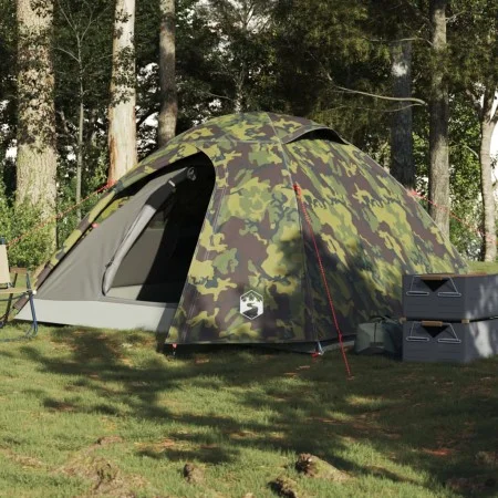 Igloo tent for 3 people, waterproof, camouflage pattern by , tents - Ref: Foro24-4009617, Price: 71,34 €, Discount: %