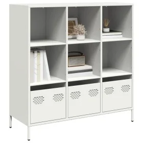 Weißer Stahlschrank 101,5x39x103,5 cm von , Sideboards - Ref: Foro24-851393, Preis: 126,67 €, Rabatt: %