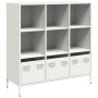 Weißer Stahlschrank 101,5x39x103,5 cm von , Sideboards - Ref: Foro24-851393, Preis: 127,85 €, Rabatt: %