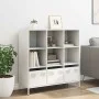 Aparador de acero blanco 101,5x39x103,5 cm de , Aparadores - Ref: Foro24-851393, Precio: 126,66 €, Descuento: %
