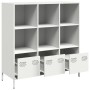 Weißer Stahlschrank 101,5x39x103,5 cm von , Sideboards - Ref: Foro24-851393, Preis: 127,85 €, Rabatt: %