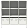 Aparador de acero blanco 101,5x39x103,5 cm de , Aparadores - Ref: Foro24-851393, Precio: 126,66 €, Descuento: %