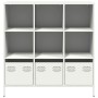 Weißer Stahlschrank 101,5x39x103,5 cm von , Sideboards - Ref: Foro24-851393, Preis: 127,85 €, Rabatt: %