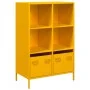 Mustard yellow steel sideboard 68x39x103.5 cm by , Sideboards - Ref: Foro24-851385, Price: 149,53 €, Discount: %